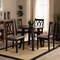 Baxton Studio Millie Sand Upholstered and Dark Brown Wood 5-Piece Dining Set 169-9403-10896 - alternate 2